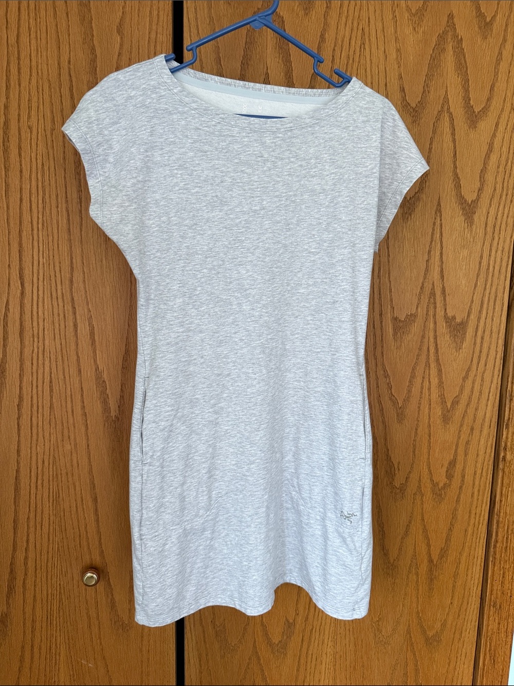 Light Heather Gray Casual T-Shirt Dress